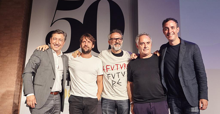 Cocineros celebran el aniversario de los 50 best