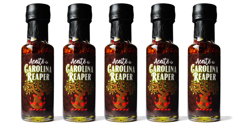 Aceite de oliva con Carolina Reaper