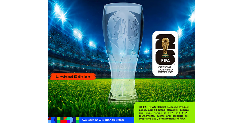 Vaso reutilizable con licencia oficial de la FIFA World Cup 2026