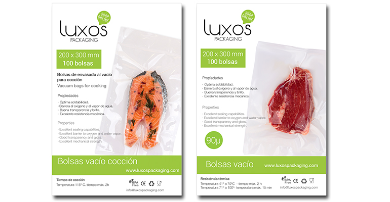 Venta de Bolsas de Vacío para Cocción Sous Vide Cooking HORECA