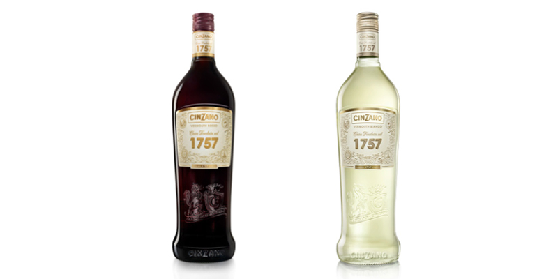 vermut Cinzano Rosso 1757 y Bianco 1757.