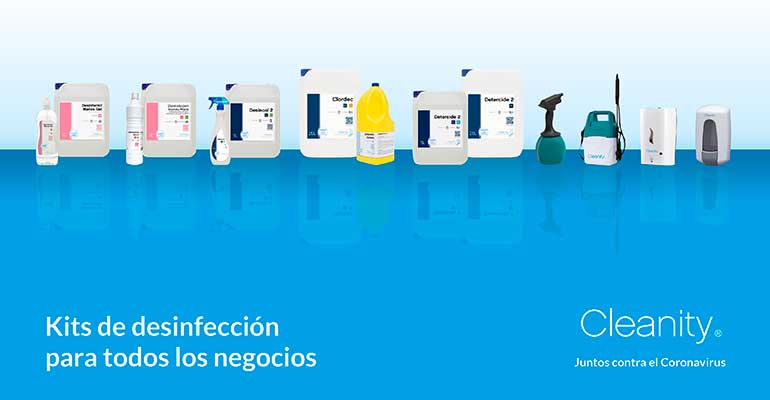 Cleanity bodegon desinfectantes