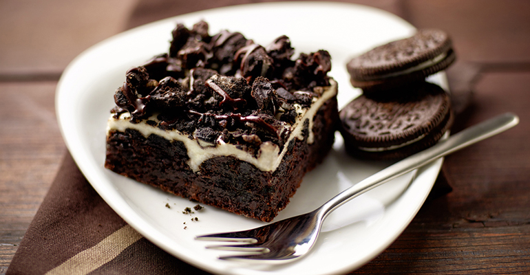 cookies cream brownie