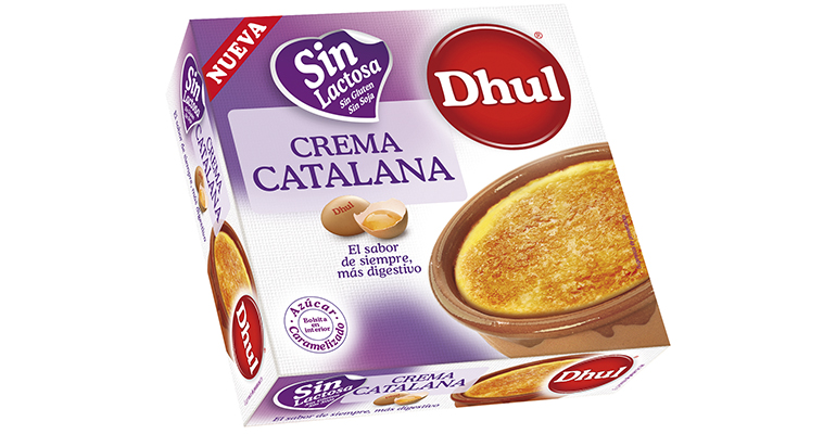 Crema catalana sin lactosa de Dhul