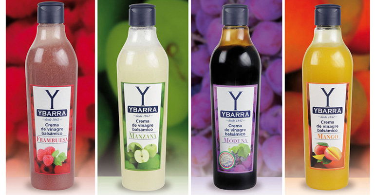 cremas de vinagres balsámicos basadas en fruta natural de Ybarra