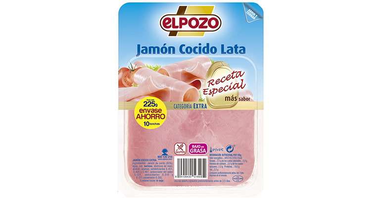 Jamón cocido lata de ElPozo