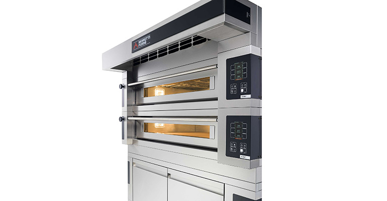 Horno para pizzas y productos de pastelería Frigicoll Moretti Forni Serie S