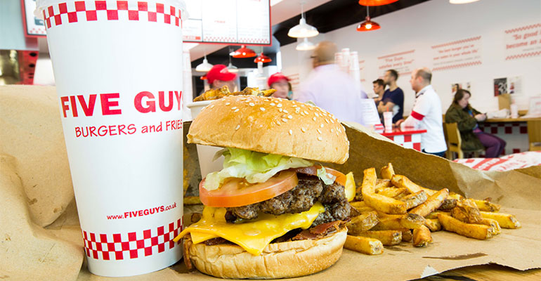 Hamburguesas en Five Guys