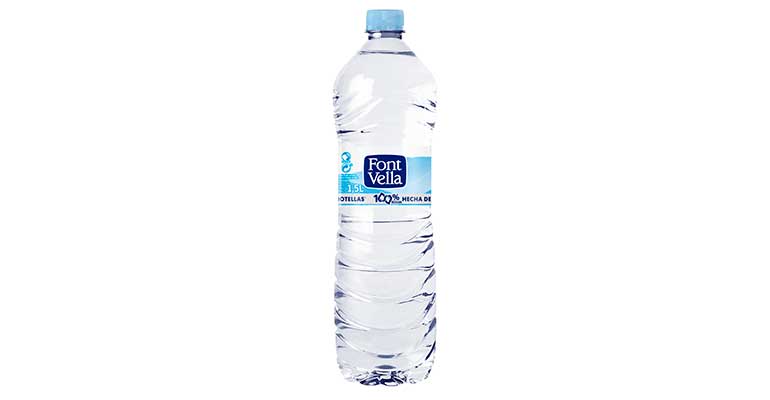 Agua mineral FONT VELLA, botella 1,5 litros