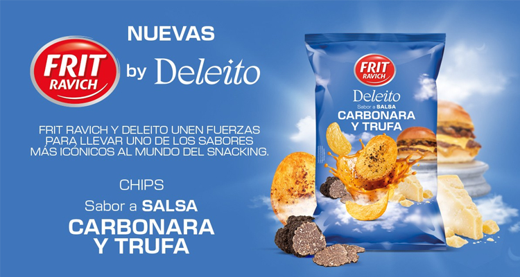 Frit Ravich lleva el sabor de Deleito al gran consumo con unas nuevas chips sabor carbonara y trufa