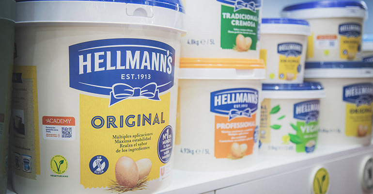 Las mayonesas Hellmann´s, entre los productos de Unilever que más interés despiertan entre los hosteleros