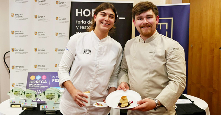 James Davies gana en Palma el concurso de cocina con pescado local de Baleares y reivindica el producto sostenible
