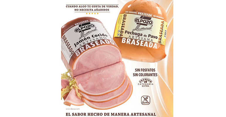 Jamón y pavo artesanos braseados all natural sin gluten de el pozo