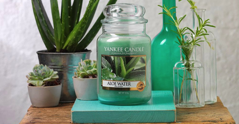 Jarra vela aromática aloe vera yankee candle