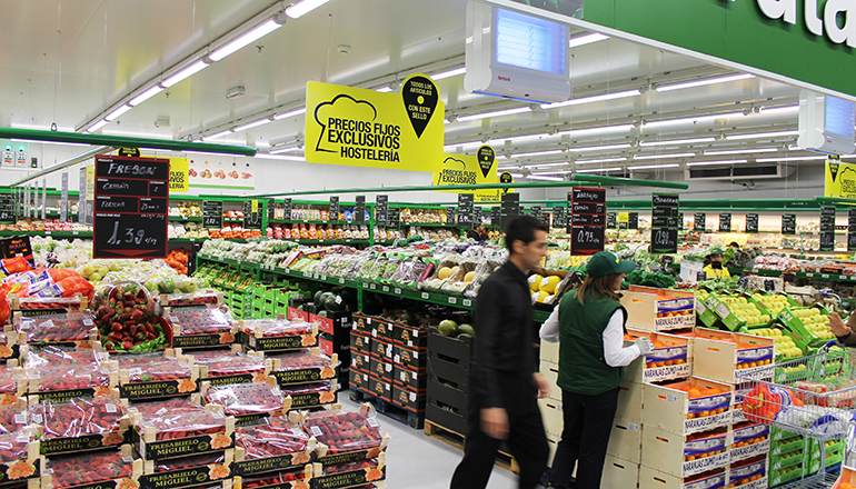 Alimentos frescos en Makro Barajas