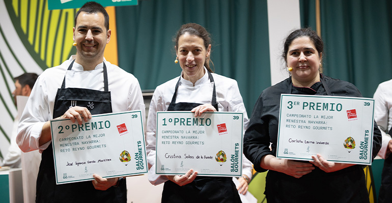 Cristina Salas de la Fuente gana el I Campeonato ‘La Mejor Menestra Navarra: Reto Reyno Gourmet’ en el Salón Gourmets