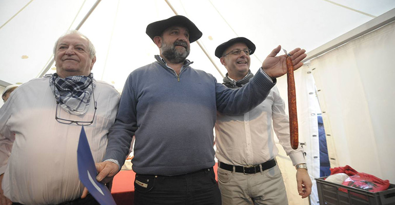 Ha sido proclamada la mejor chistorra en el último concurso de Santo Tomás celebrado en Donostia