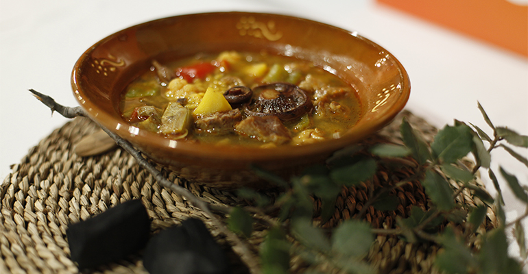  arroz de carbonero que se sirve en Els Fogons de Plaça de Bunyola (Mallorca)