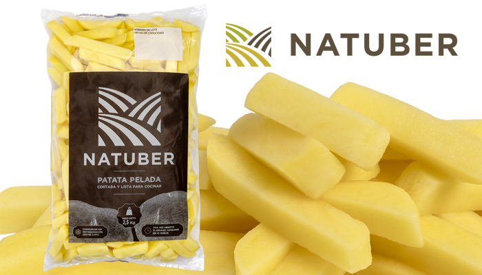 Patata fresca cortada en once formatos distintos para el canal Horeca