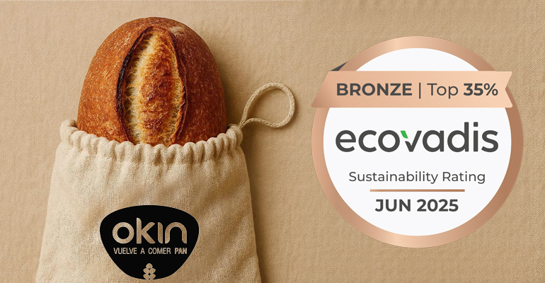 Okin mantiene el bronce EcoVadis y refuerza su apuesta por una cadena de suministro más sostenible
