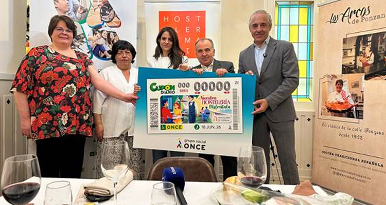 La ONCE dedica un cupón a la hostelería madrileña y promueve la accesibilidad en bares y restaurantes