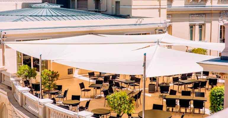 velas KHEOPE en la terraza del Hotel  Hermitage de Monte Carlo 