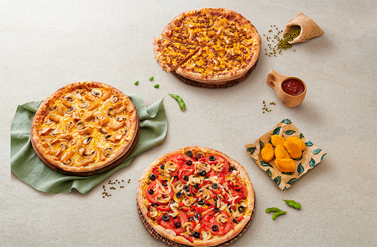 pizzas veganas de Telepizza, un desarrollado Unilever y Violife - InfoHoreca