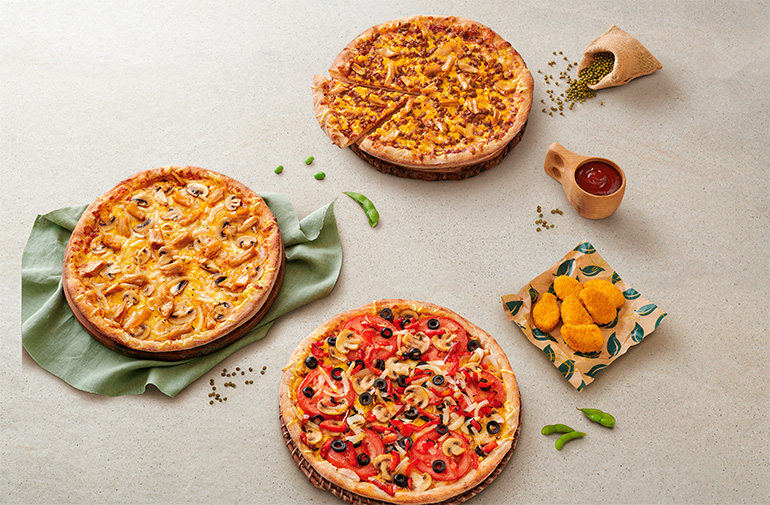 Pizzas veganas telepizza