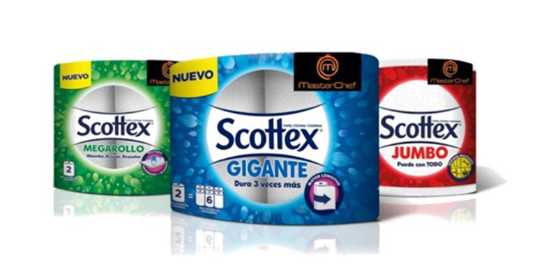 al papel de cocina Scottex® su acreditación como Producto recomendado por Masterchef