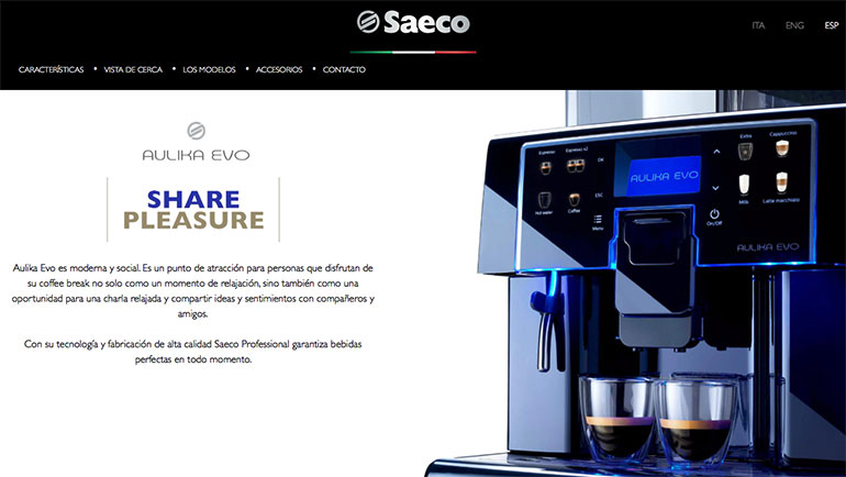 Saeco Aulika web