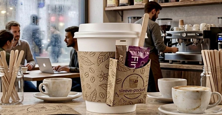sleeve pocket envases café