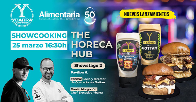 Ybarra impulsa la innovación en salsas con showcooking en Alimentaria 2026