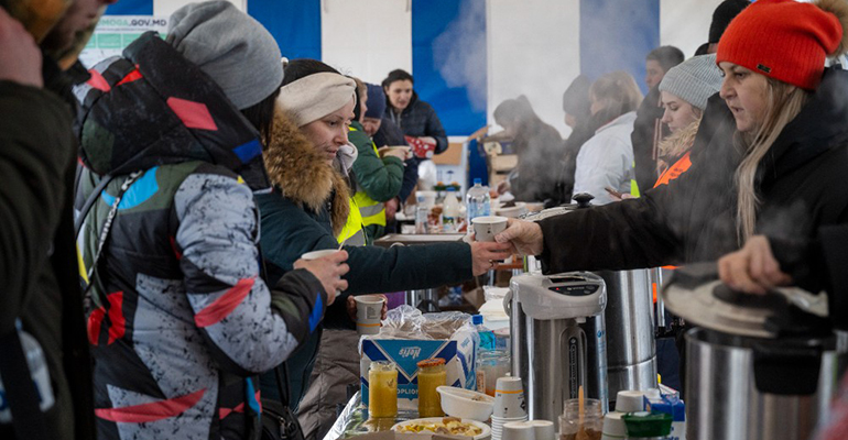 Foto: Gonzalo Höhr. Centro de acogida en el puesto fronterizo de Palanca (Moldavia) con Ucrania. Acción contra el Hambre 