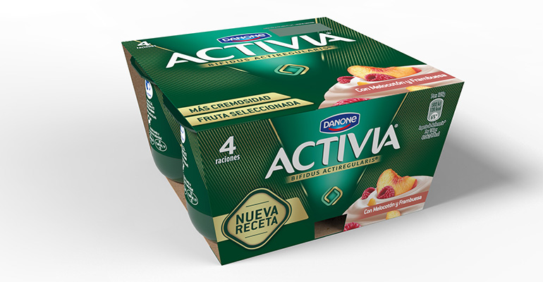 Activia Melocotón frambuesa