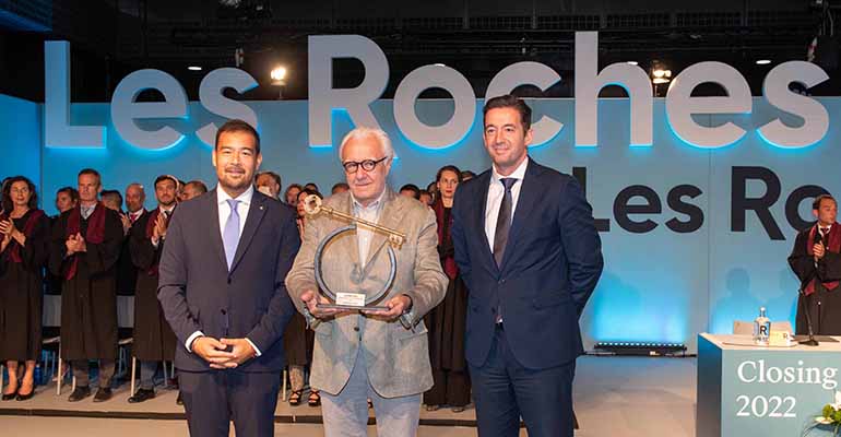 alain-ducasse_premio-les-roches_junto a Carlos Diez de la Lastra (derecha imagen) y Mano Soler