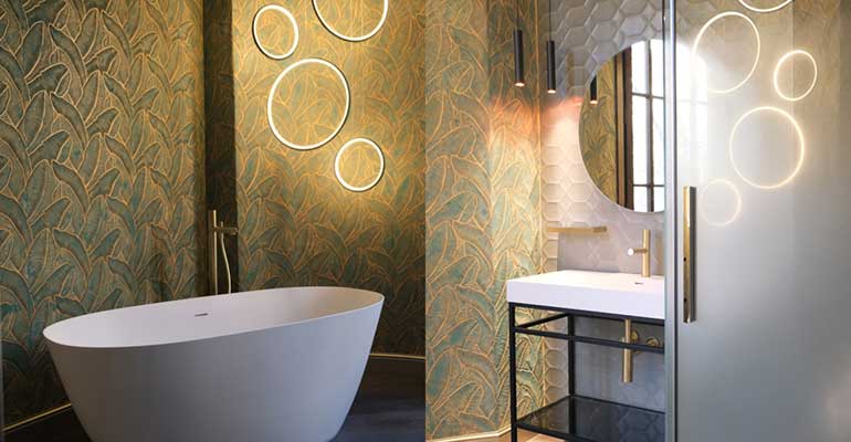 Baño showroom WEcontract Barcelona