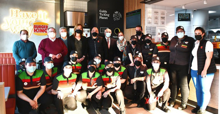 Equipo de Burger King en Osuna, Sevilla