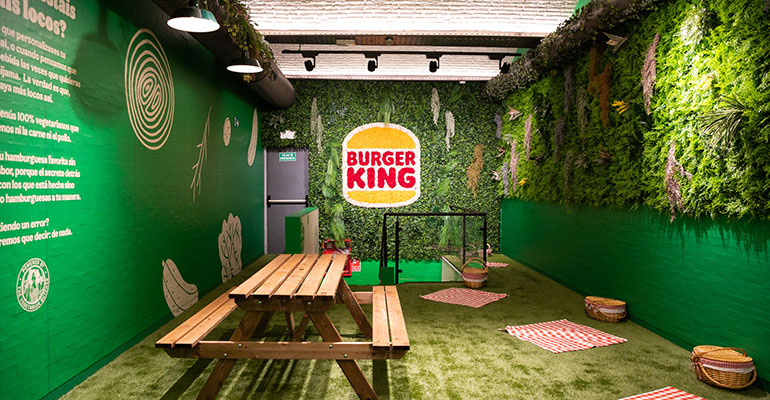 Burger King restaurante vegetariano