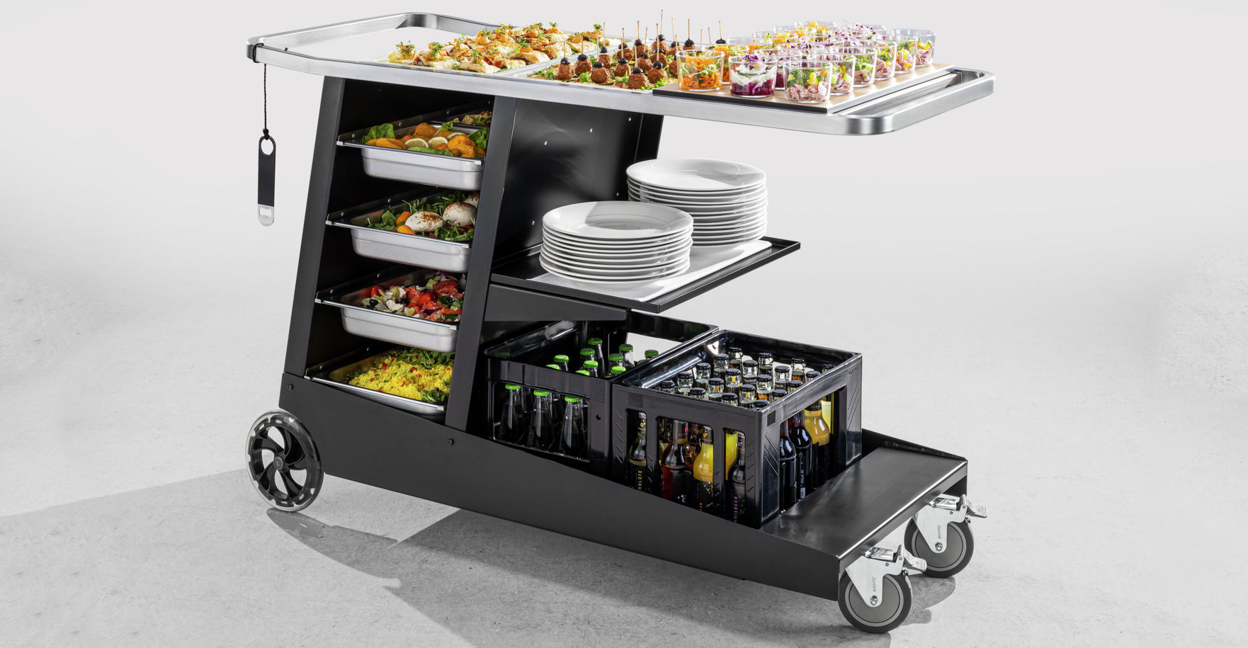 Sprinter, un carrito de servicio modular para interior y exterior en hostelería