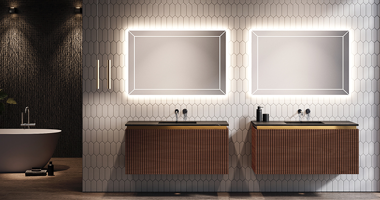 Mueble de baño en madera personalizable - InfoHoreca