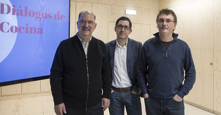 Representantes de Euro-Toques, Mugaritz y Basque Culinary Center.