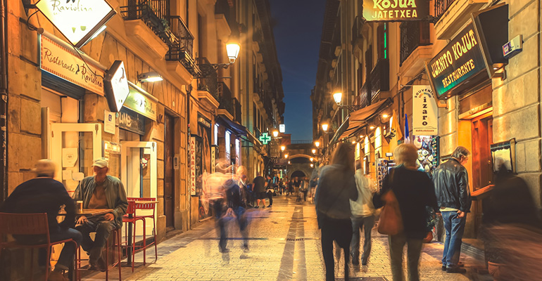 Donosti de noche