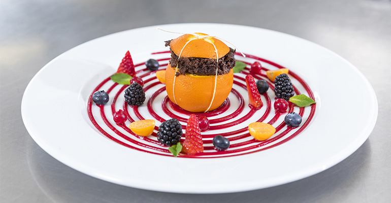 Tarta Bomba de Naranja y Brownie