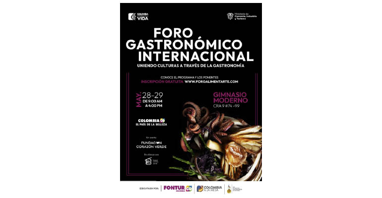 El Foro Alimentarte reúne a líderes de la gastronomía a nivel internacional a finales de mayo en Colombia