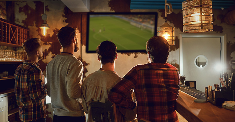 Futbol en los bares