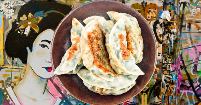 gyoza 100% a base de plantas 