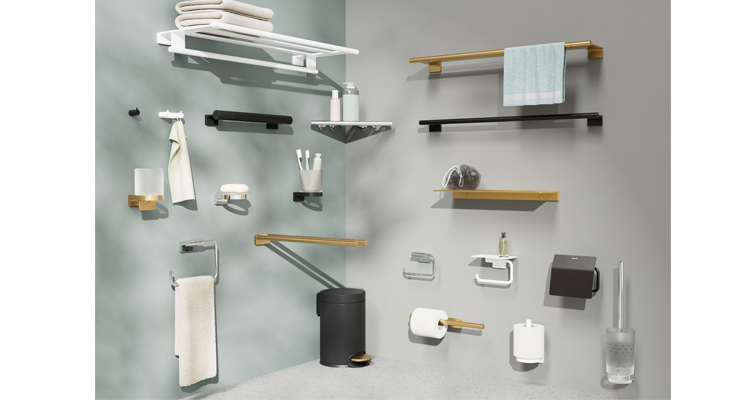 hansgrohe amplía la gama AddStoris con nuevos accesorios para organización y almacenamiento en el baño