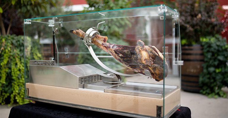 inon vitrina jamón hermética