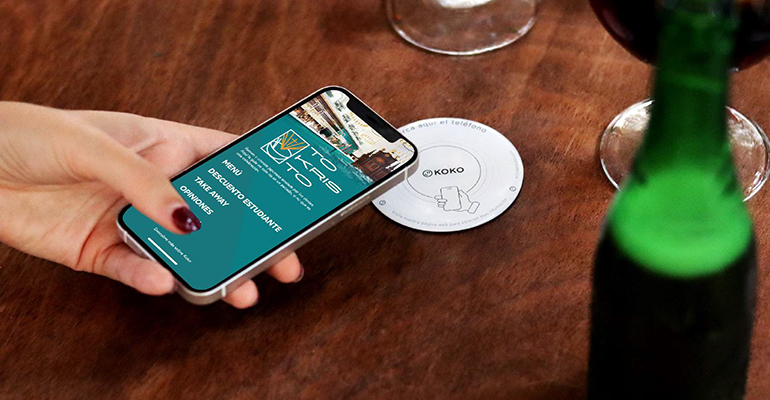 koko dispositivo NFC infohoreca