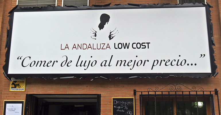 La Andaluza Low Cost busca restaurantes